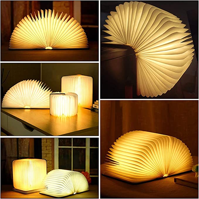 LumoBook – LED Folding Book Lamp with Warm Ambient Light
