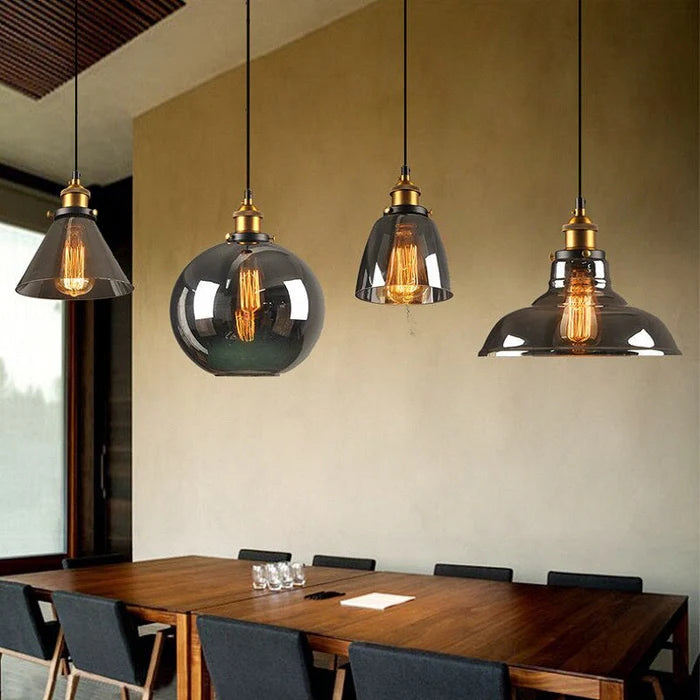 VetroLux – Vintage Glass Pendant Light