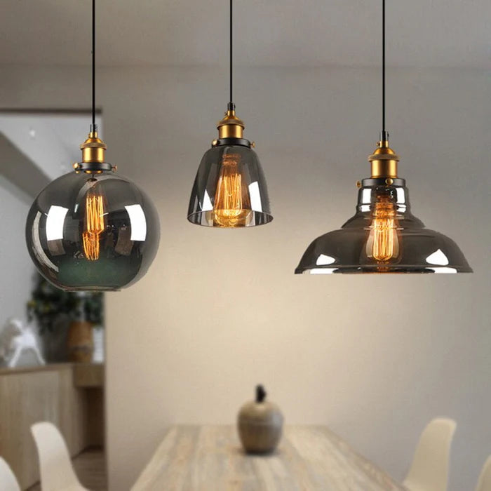 VetroLux – Vintage Glass Pendant Light