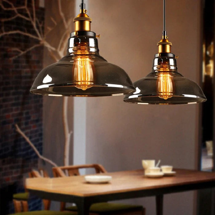 VetroLux – Vintage Glass Pendant Light