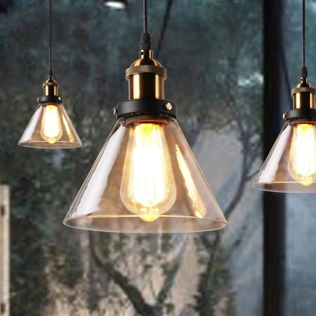 VetroLux – Vintage Glass Pendant Light