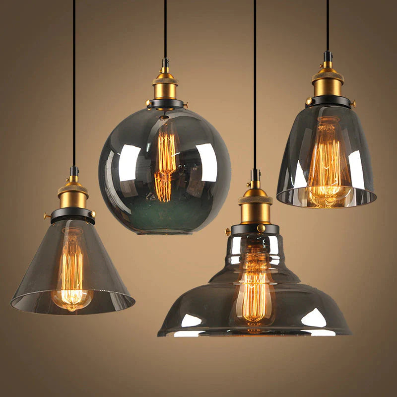 VetroLux – Vintage Glass Pendant Light