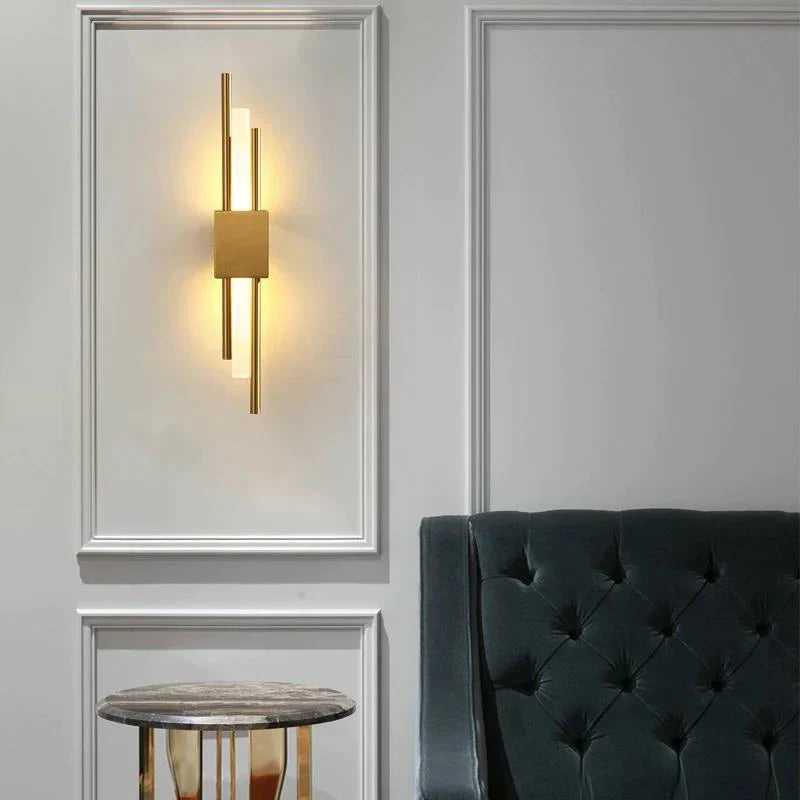 Liora – Modern Brass & Glass Wall Lamp