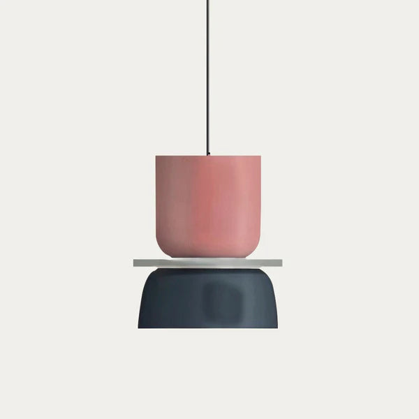 Lucie – Scandinavian Pendant Light with Color-Block Design