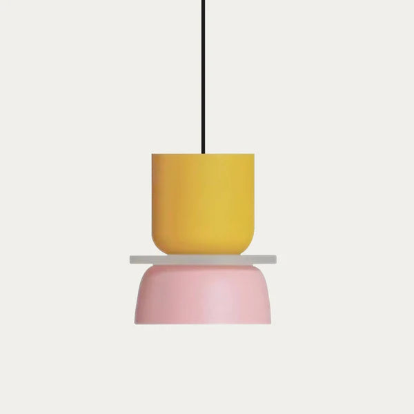 Lucie – Scandinavian Pendant Light with Color-Block Design