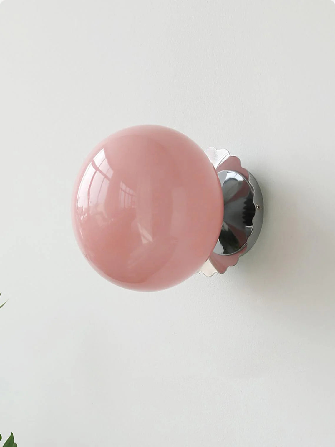 LumoPuff – Modern Glass Wall Lamp with Metal Base
