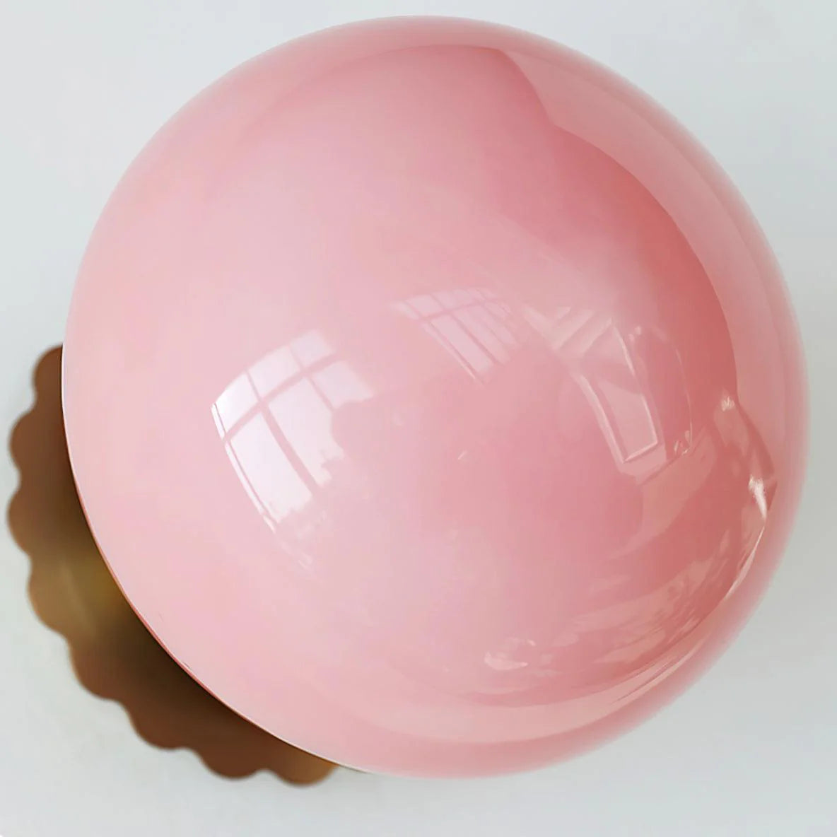 LumoPuff – Modern Glass Wall Lamp with Metal Base