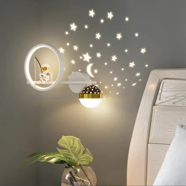 StarryMoon – Children’s LED Wall Lamp with Star & Moon Design
