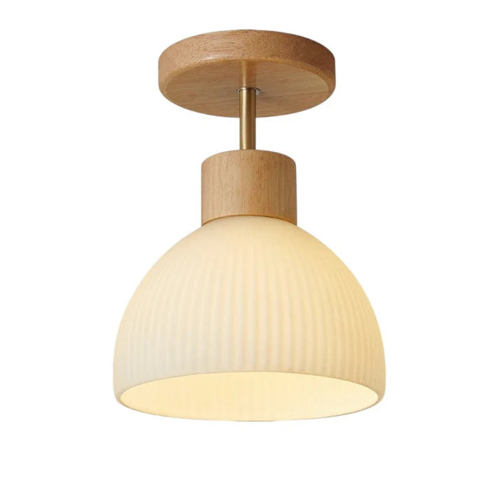 Nordiva – Nordic Wood & Glass Ceiling Light
