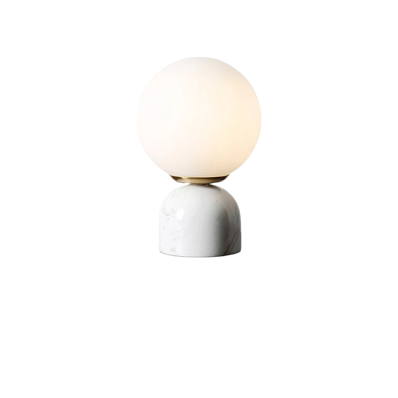 Lunara – Modern Marble Globe Table Lamp