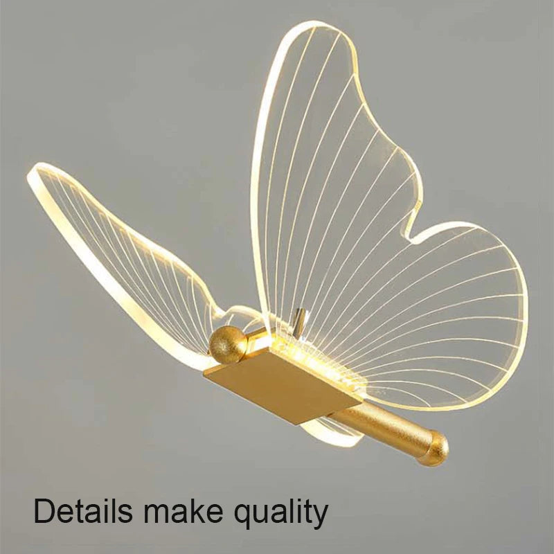 Lumora – Elegant LED Butterfly Table Lamp with Golden Base