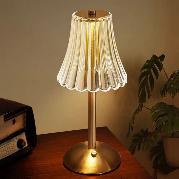 LumiAura – Touch-Activated Crystal LED Table Lamp