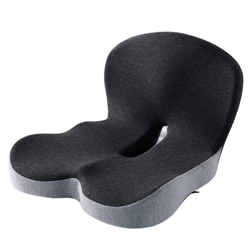 PosturaEase – Ergonomic Memory Foam Seat Cushion for Office, Car & Home