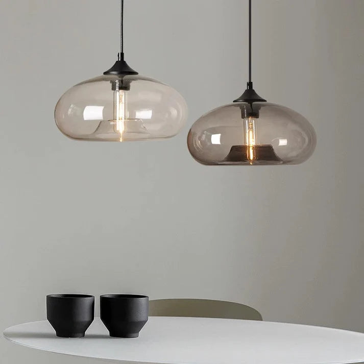 Lustra – Vintage Coloured Glass Pendant Light