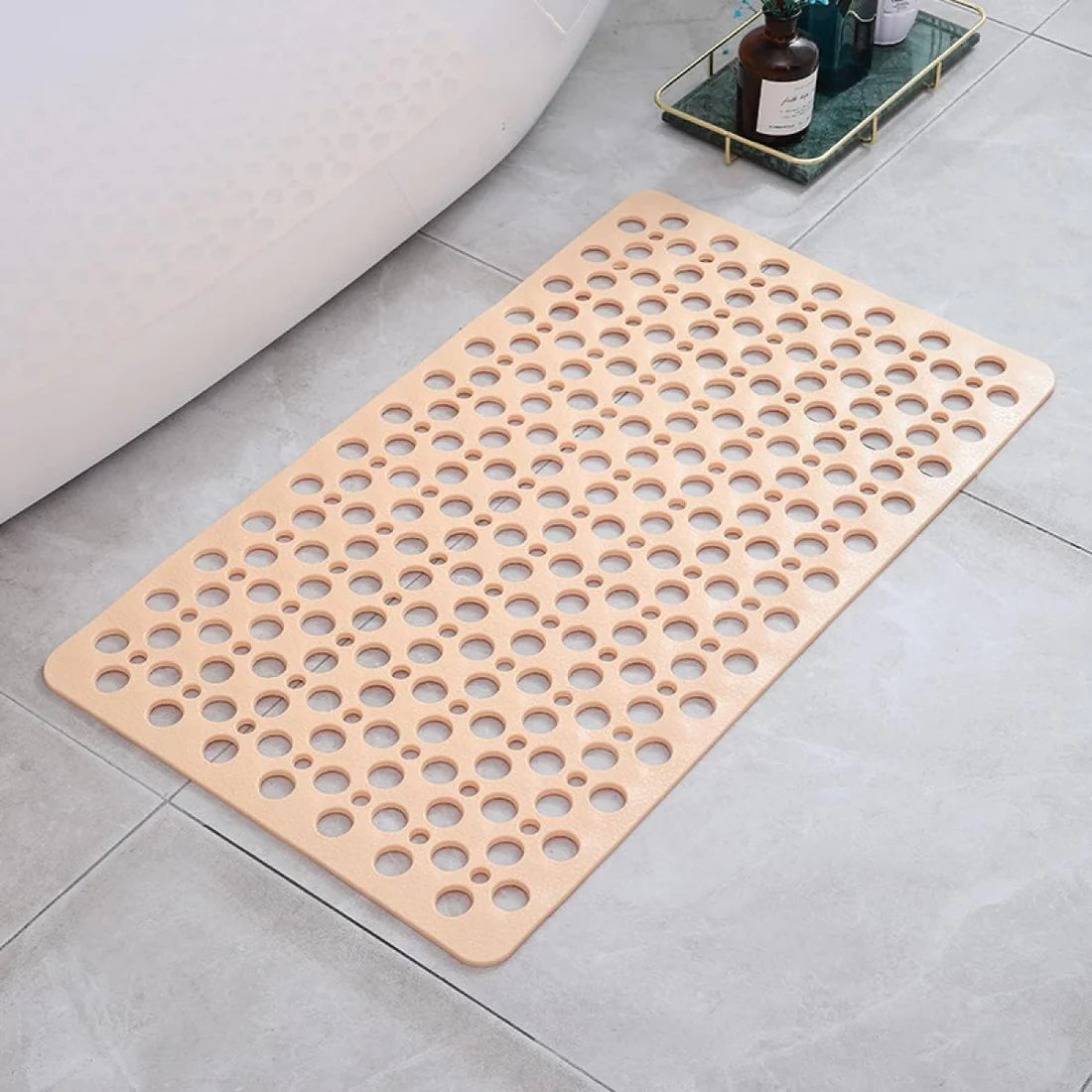 Dione – Anti-Slip PVC Shower Mat with Fast-Dry Drainage Holes