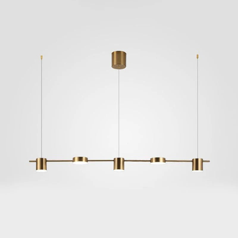 Aureon – Modern Gold Aluminium Pendant Light with 3 & 5 Heads