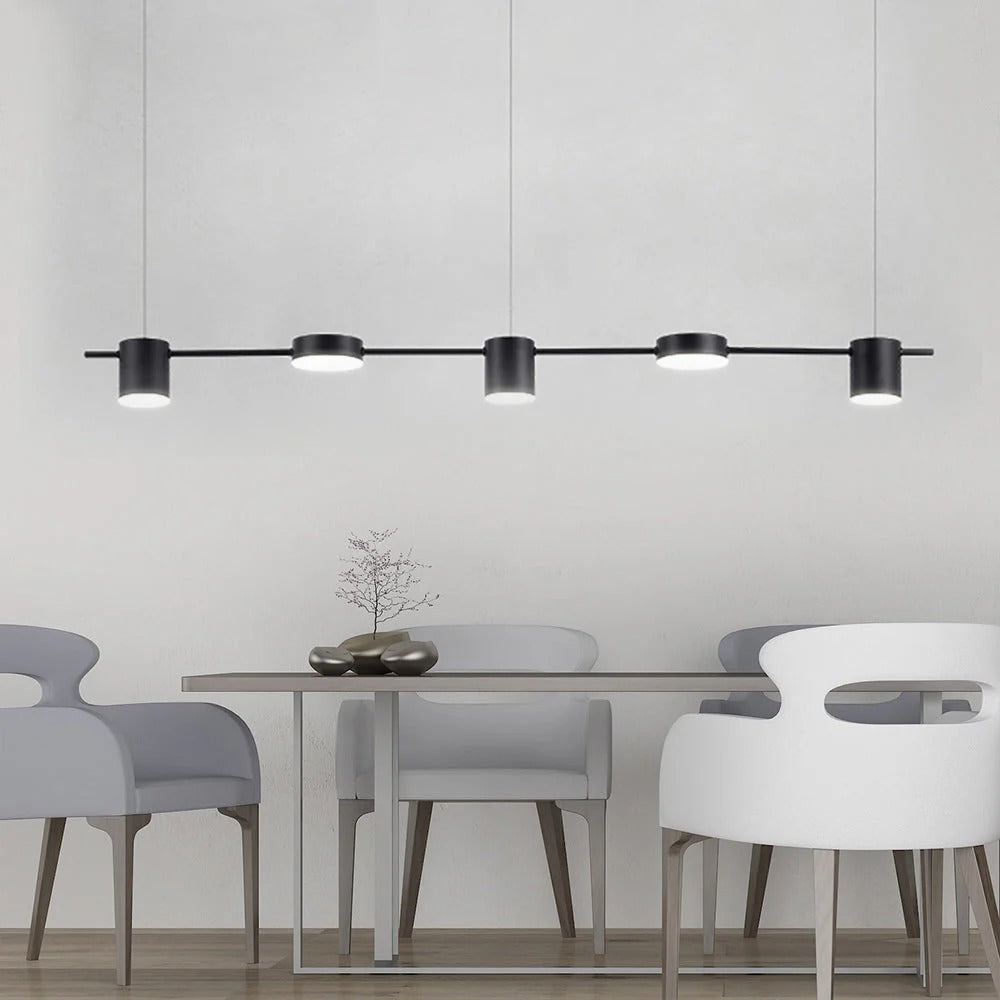 Aureon – Modern Gold Aluminium Pendant Light with 3 & 5 Heads