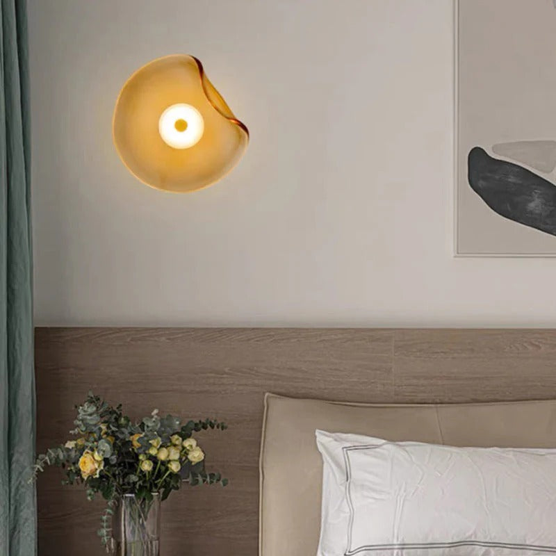 AuroLum – Modern Smoked Glass LED Wall Lamp