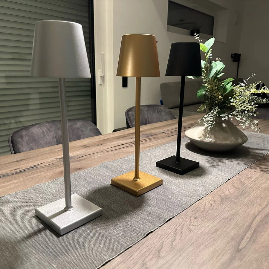Lumora– Wireless Rechargeable Aluminium Table Lamp