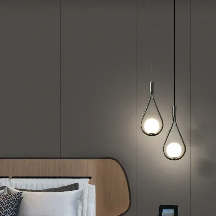 LumiOrbe – Modern LED Pendant Light with Teardrop Design
