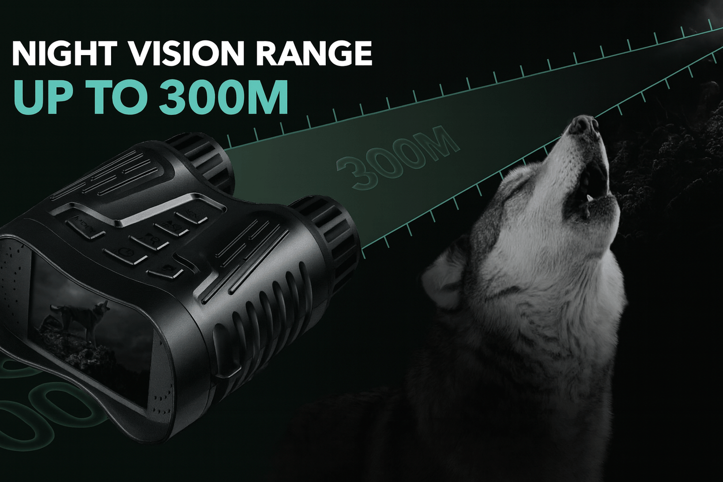 Night Vision Binoculars 300 m (328 yd) – Bricodil BCD2845