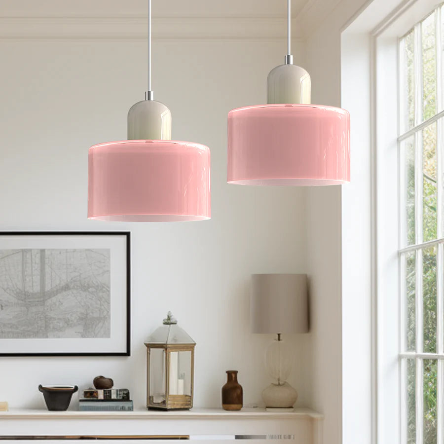 Liora – Retro Bauhaus Glass Pendant Light
