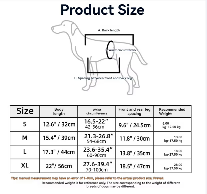 LiftEase – Adjustable Dog Support Harness with Lifting Strap