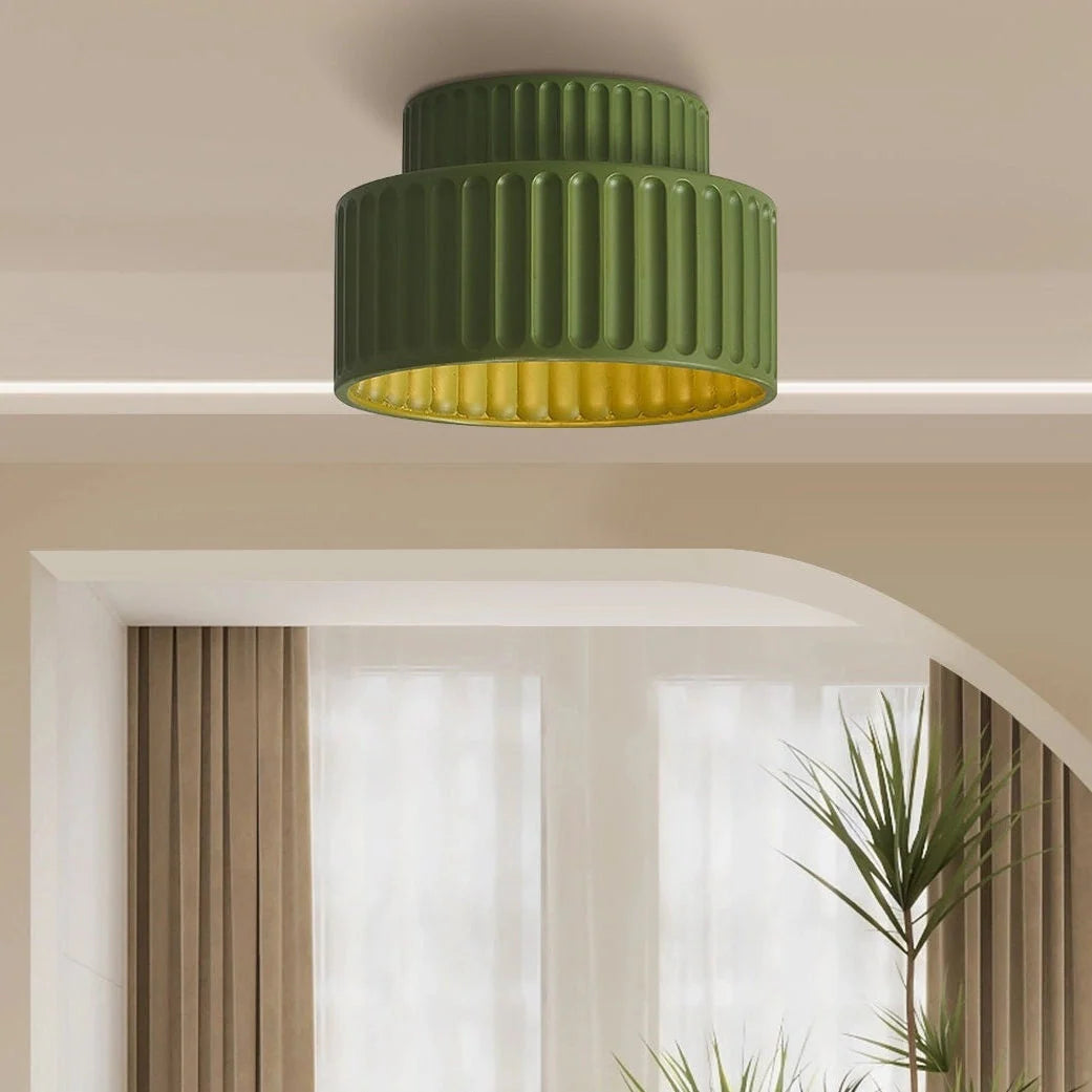 TerraLume – Modern Ceramic Flush Mount Ceiling Light