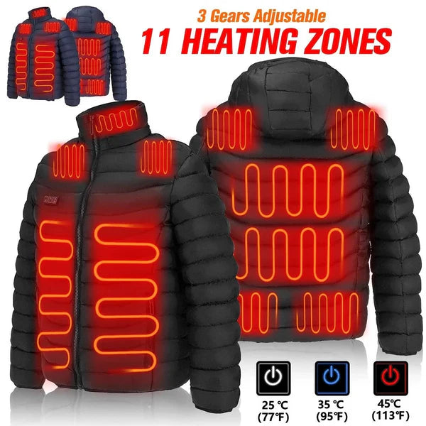 VoltWarm – 11-Zone Graphene Heated Jacket with Smart Temperature Control