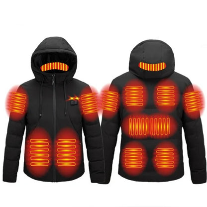 ThermaCore – 11-Zone Smart Heated Jacket with USB Power & Adjustable Warmth