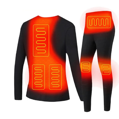 ThermaLuxe – USB Heated Thermal Underwear Set with Intelligent Temperature Control
