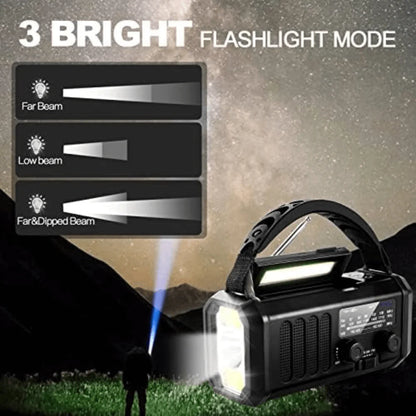 VoltSurvivor – 10,000mAh Solar Hand Crank Emergency Radio