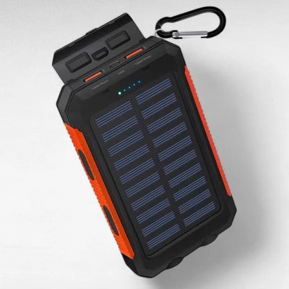 SunVault – 10,000mAh Solar Power Bank with Dual LED Flashlight