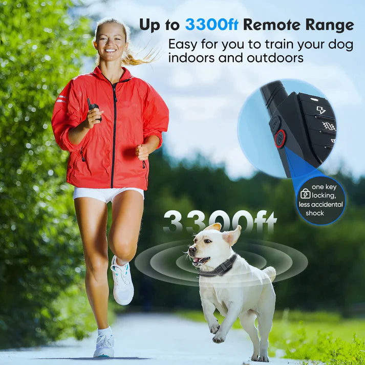 KynoReach – 1000m LCD Remote Dog Training Collar