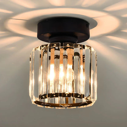 Lunaris – Elegant Crystal LED Ceiling Light with Silver Finish
