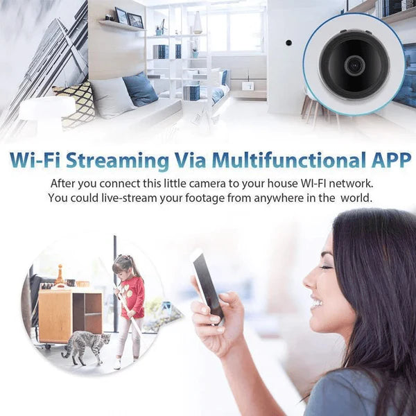 MINIGUARD CAM – 1080P WiFi Mini Security Camera with Night Vision & Motion Detection