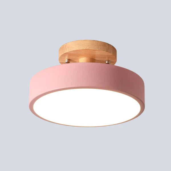 LumoWood – Modern LED Ceiling Light with Wooden Accen