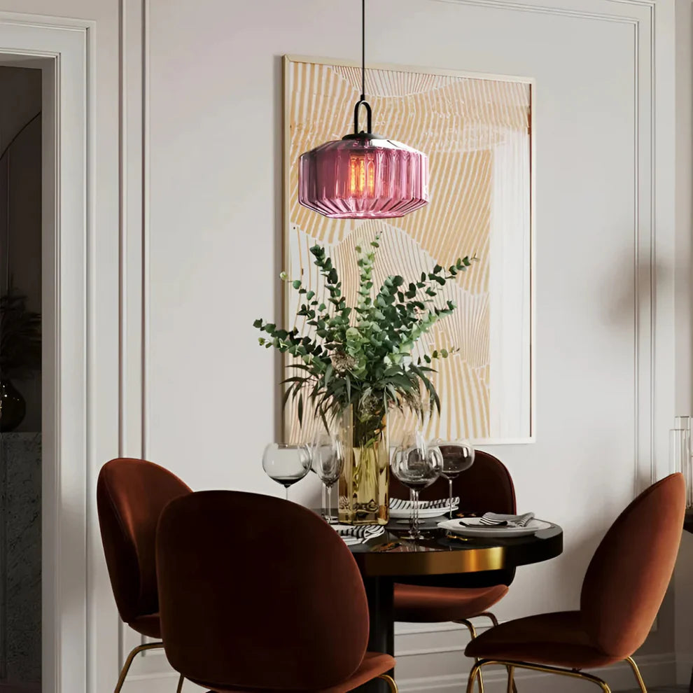 Mireta – Retro Coloured Glass Pendant Light