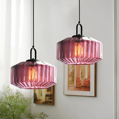 Mireta – Retro Coloured Glass Pendant Light