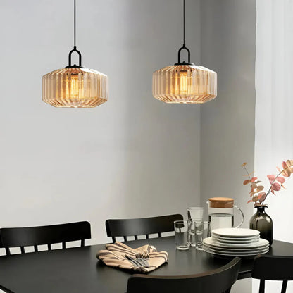 Mireta – Retro Coloured Glass Pendant Light
