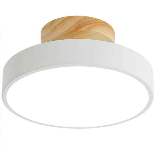 LumoWood – Modern LED Ceiling Light with Wooden Accen
