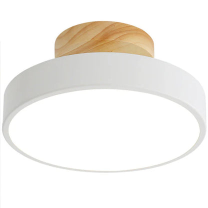 LumoWood – Modern LED Ceiling Light with Wooden Accen