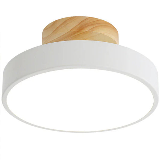 LumoWood – Modern LED Ceiling Light with Wooden Accen