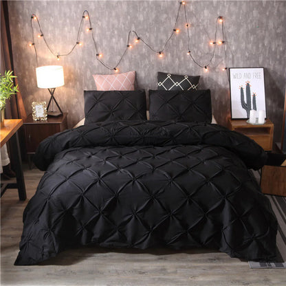 Orvix – Luxury Cotton Pintuck Duvet Cover Set with Elegant Pleated Design
