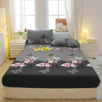 Junoa – Elegant Printed Bed Sheet Set with Pillowcases for Stylish Bedroom Décor