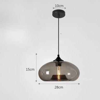 Lustra – Vintage Coloured Glass Pendant Light