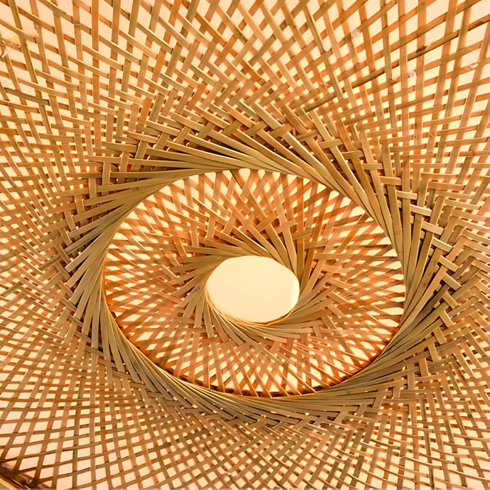 Nayora – Handwoven Bamboo LED Ceiling Light