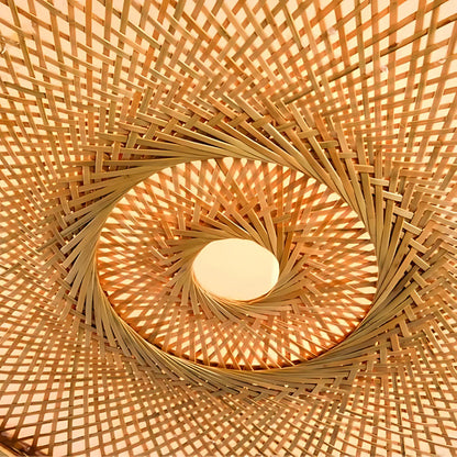 Nayora – Handwoven Bamboo LED Ceiling Light