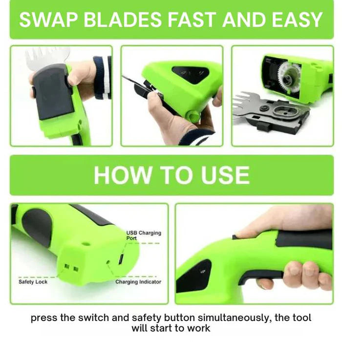 TrimPro – 2-in-1 Cordless Garden Trimmer & Hedge Cutter