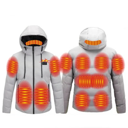 ThermaCore – 11-Zone Smart Heated Jacket with USB Power & Adjustable Warmth